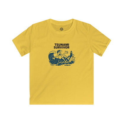 Tsunami Survivor Kids - Soft Style U.S. Cotton T-Shirt