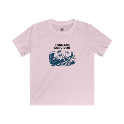 Tsunami Survivor Kids - Soft Style U.S. Cotton T-Shirt