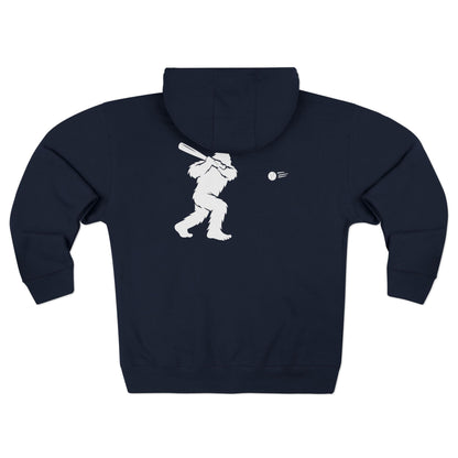 Ventana Sluggersquatch Unisex - Zip Cotton Blend Fleece Hoodie