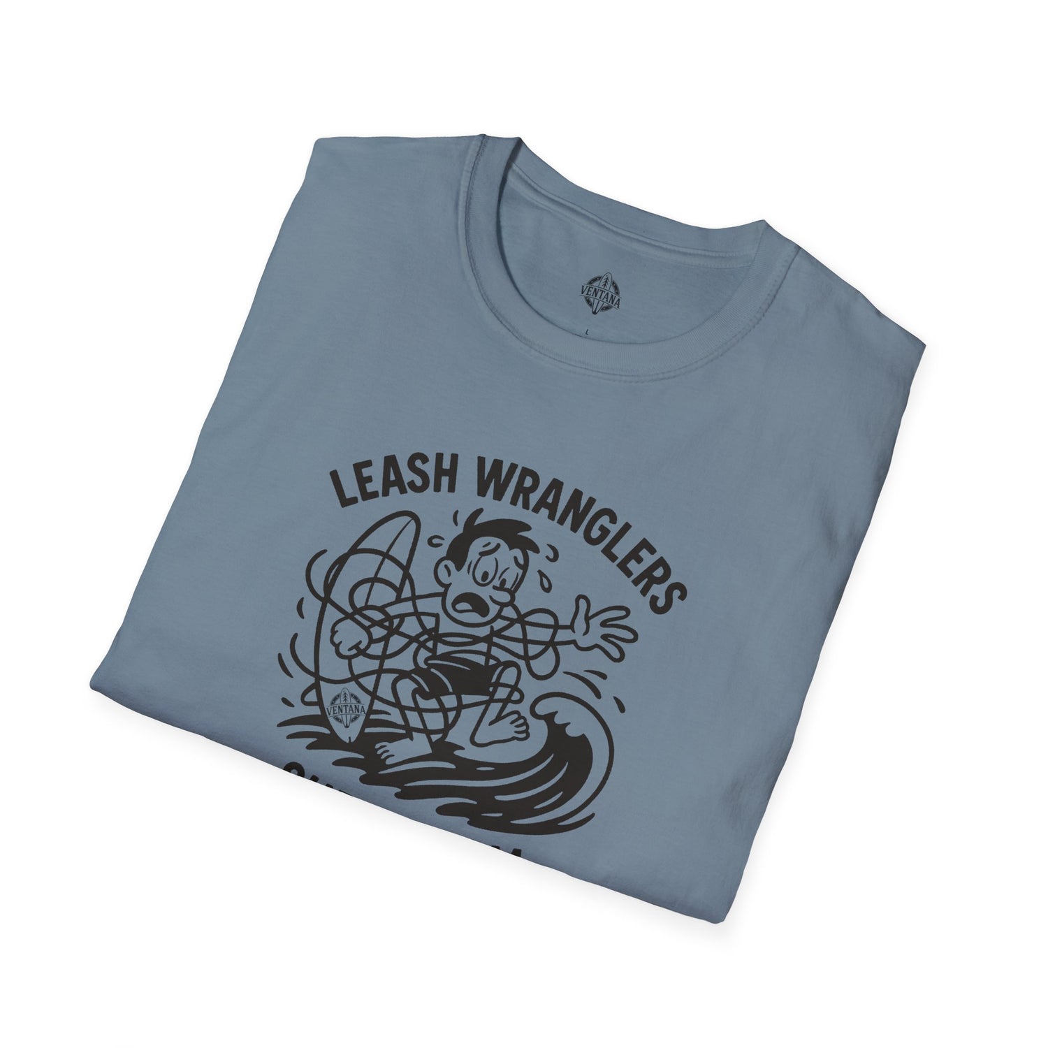 Leash Wranglers Surf Team Unisex - Soft Style U.S. Cotton T-Shirt