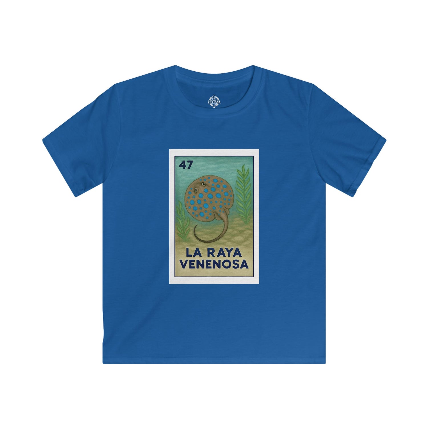Stingray Lotería Kids - Soft Style U.S. Cotton T-Shirt (La Raya Venenosa)