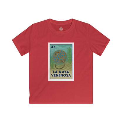 Stingray Lotería Kids - Soft Style U.S. Cotton T-Shirt (La Raya Venenosa)