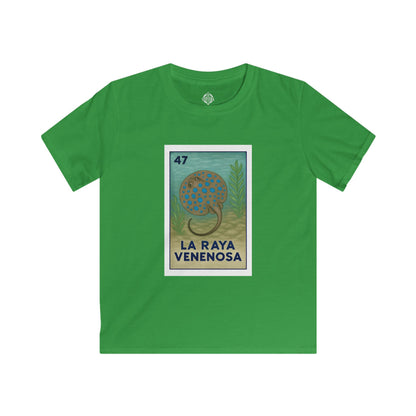 Stingray Lotería Kids - Soft Style U.S. Cotton T-Shirt (La Raya Venenosa)