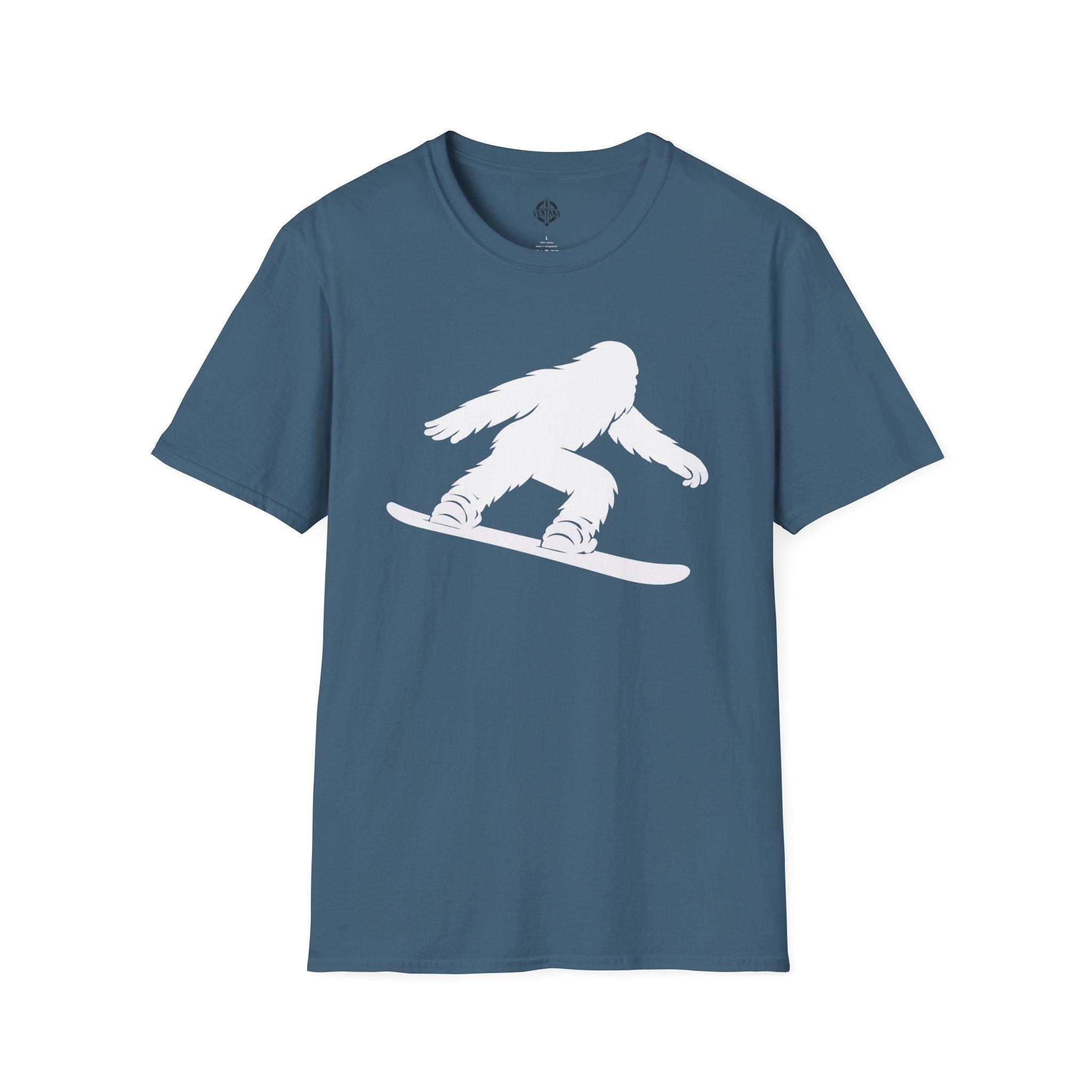 Ventana Shreddy Yeti Snowboard Unisex - U.S. Cotton T-Shirt