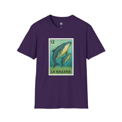 Whale Lotería Unisex - Soft Style U.S. Cotton T-Shirt (La Ballena)