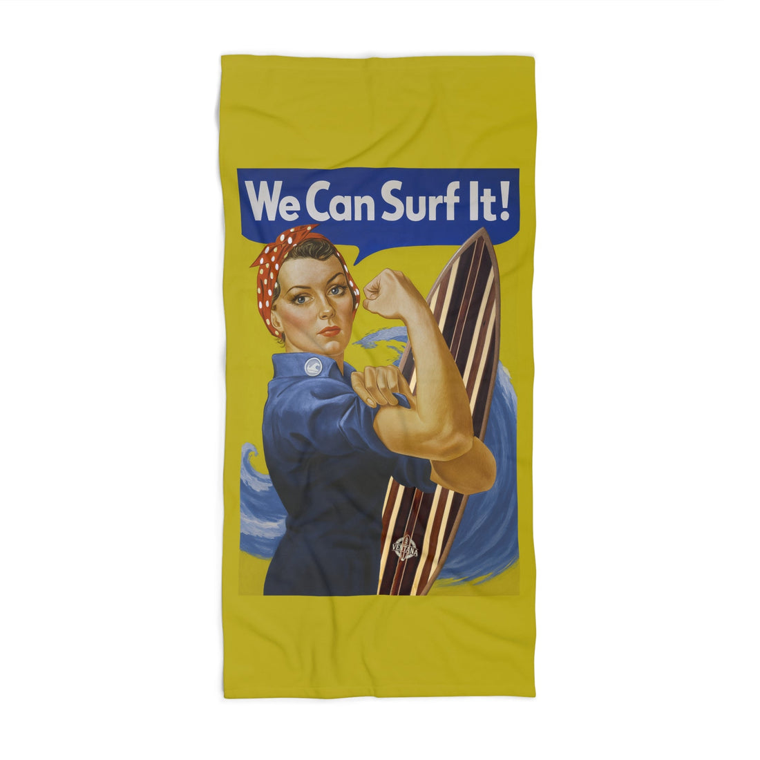 Rosie the Surfer Beach Towel