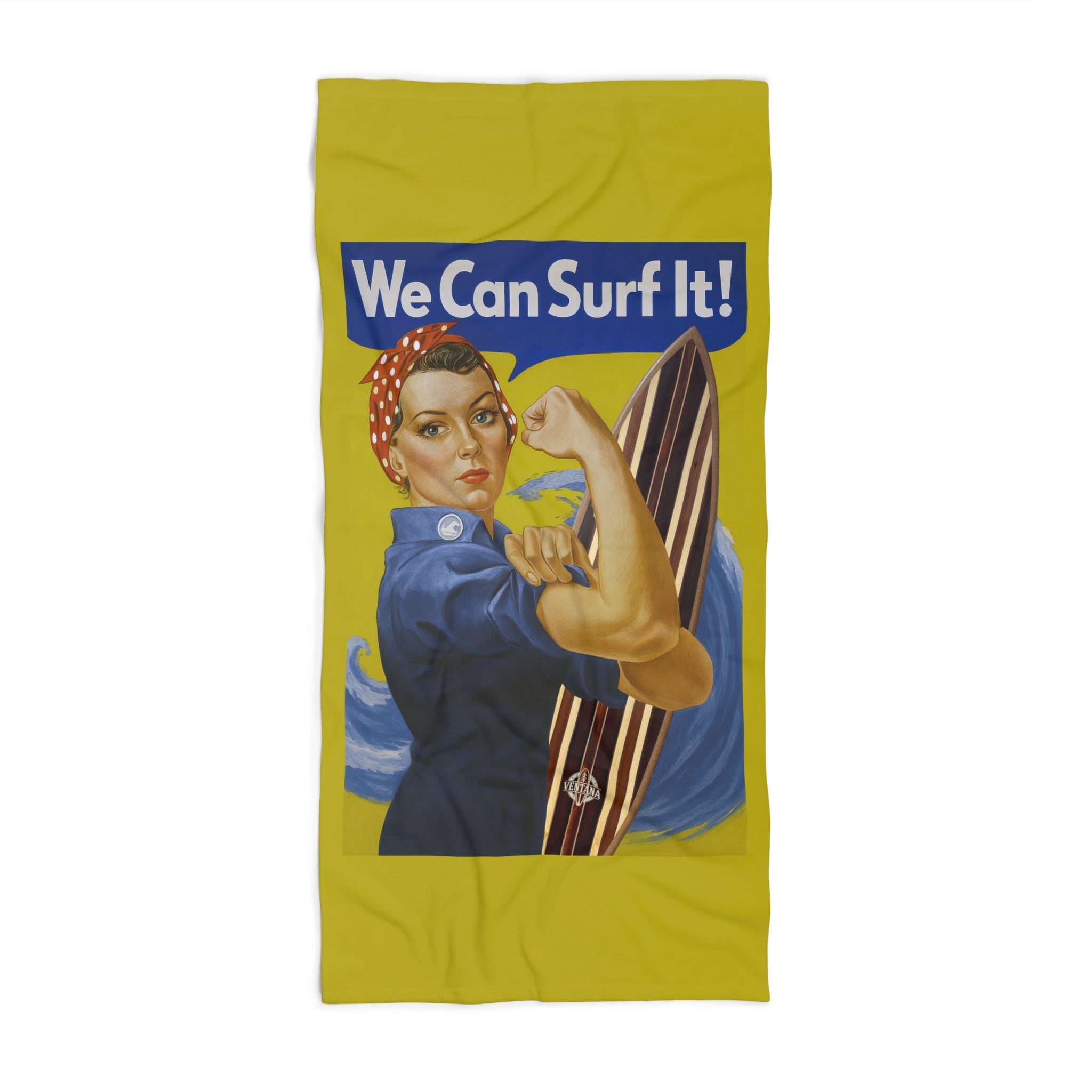 Rosie the Surfer Beach Towel