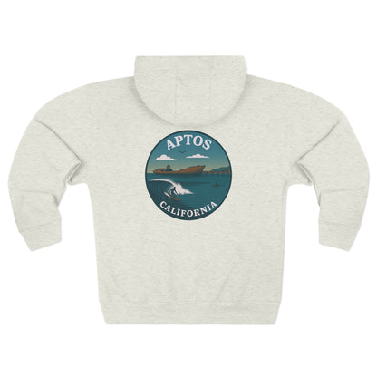 Aptos California Classic Unisex - Zip Cotton Blend Fleece Hoodie