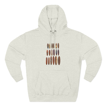 Ventana Wooden Surfboards Unisex - Pull-Over Cotton Blend Fleece Hoodie