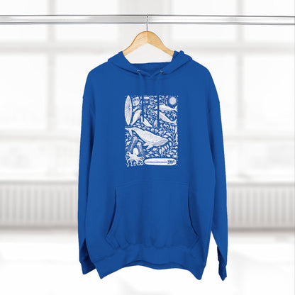 Ventana Marine Life by Lili Arnold Unisex - Pull-Over Cotton Blend Fleece Hoodie