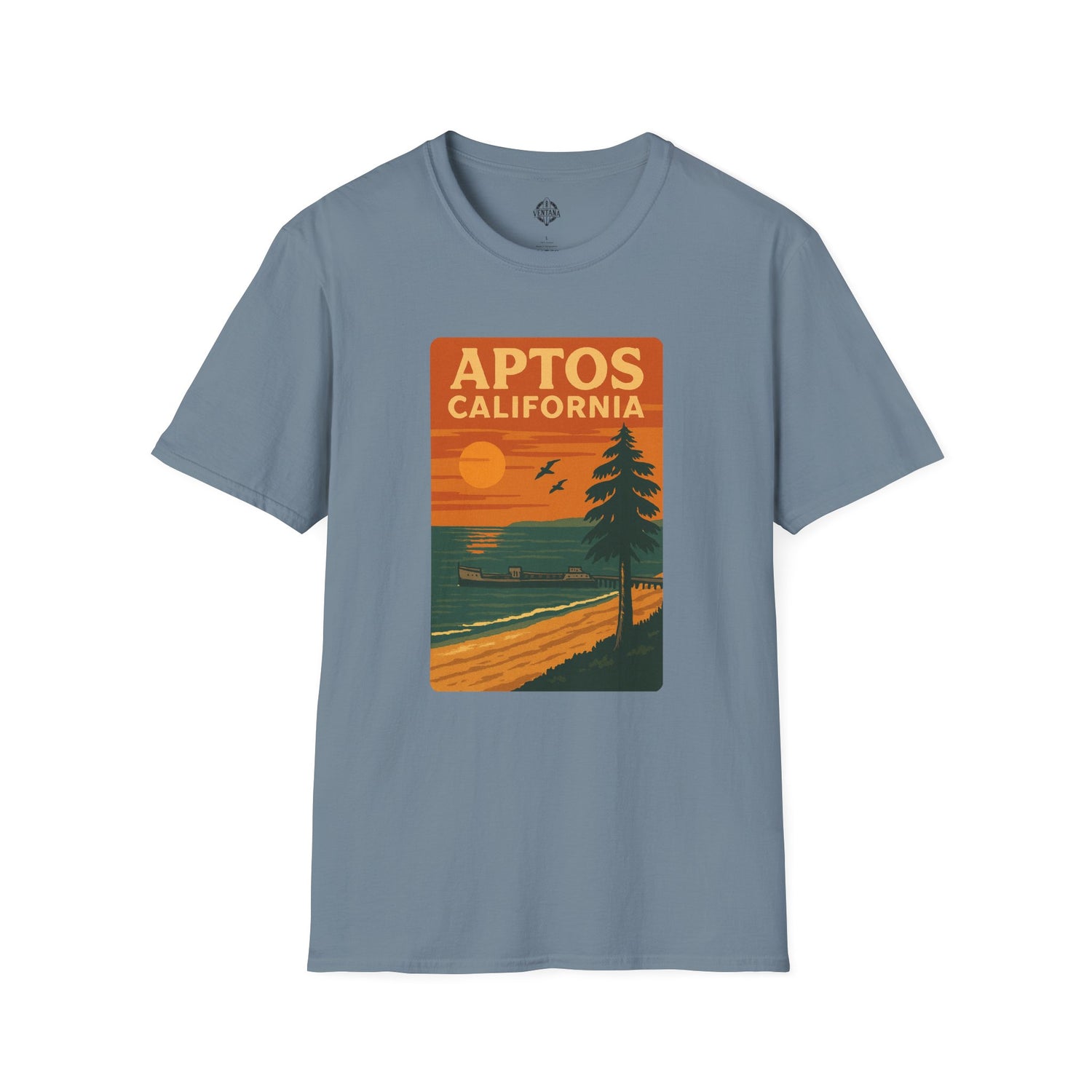 Aptos California Sunset Unisex - U.S. Cotton T-Shirt