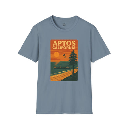 Aptos California Sunset Unisex - U.S. Cotton T-Shirt
