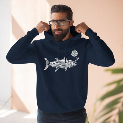 Ventana Wooden Tuna Unisex - Pull-Over Cotton Blend Fleece Hoodie