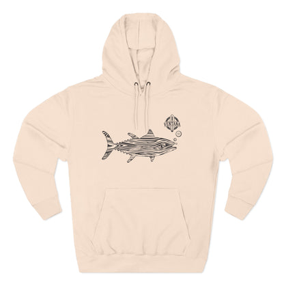 Ventana Wooden Tuna Unisex - Pull-Over Cotton Blend Fleece Hoodie