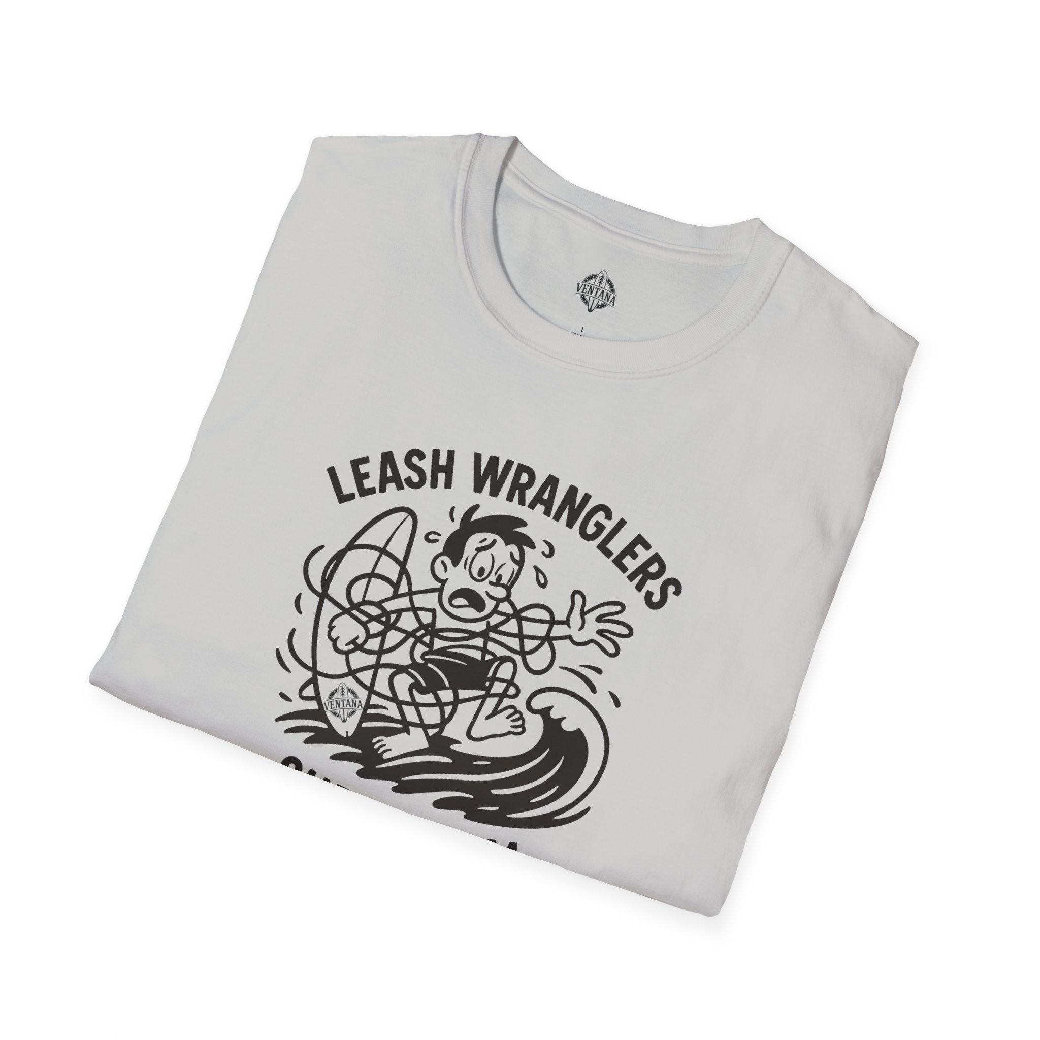Leash Wranglers Surf Team Unisex - Soft Style U.S. Cotton T-Shirt