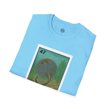 Stingray Lotería Unisex - Soft Style U.S. Cotton T-Shirt (La Raya Venenosa)