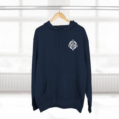 Ventana Treefish Logo - Pull-Over Cotton Blend Fleece Hoodie