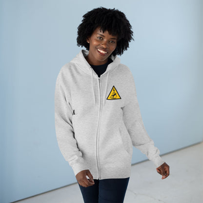 Electric Surfer Unisex - Zip Cotton Blend Fleece Hoodie