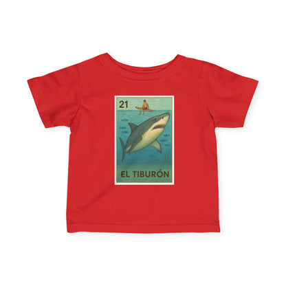 Shark Lotería - Infant 100% Cotton T-Shirt (El Tiburón)
