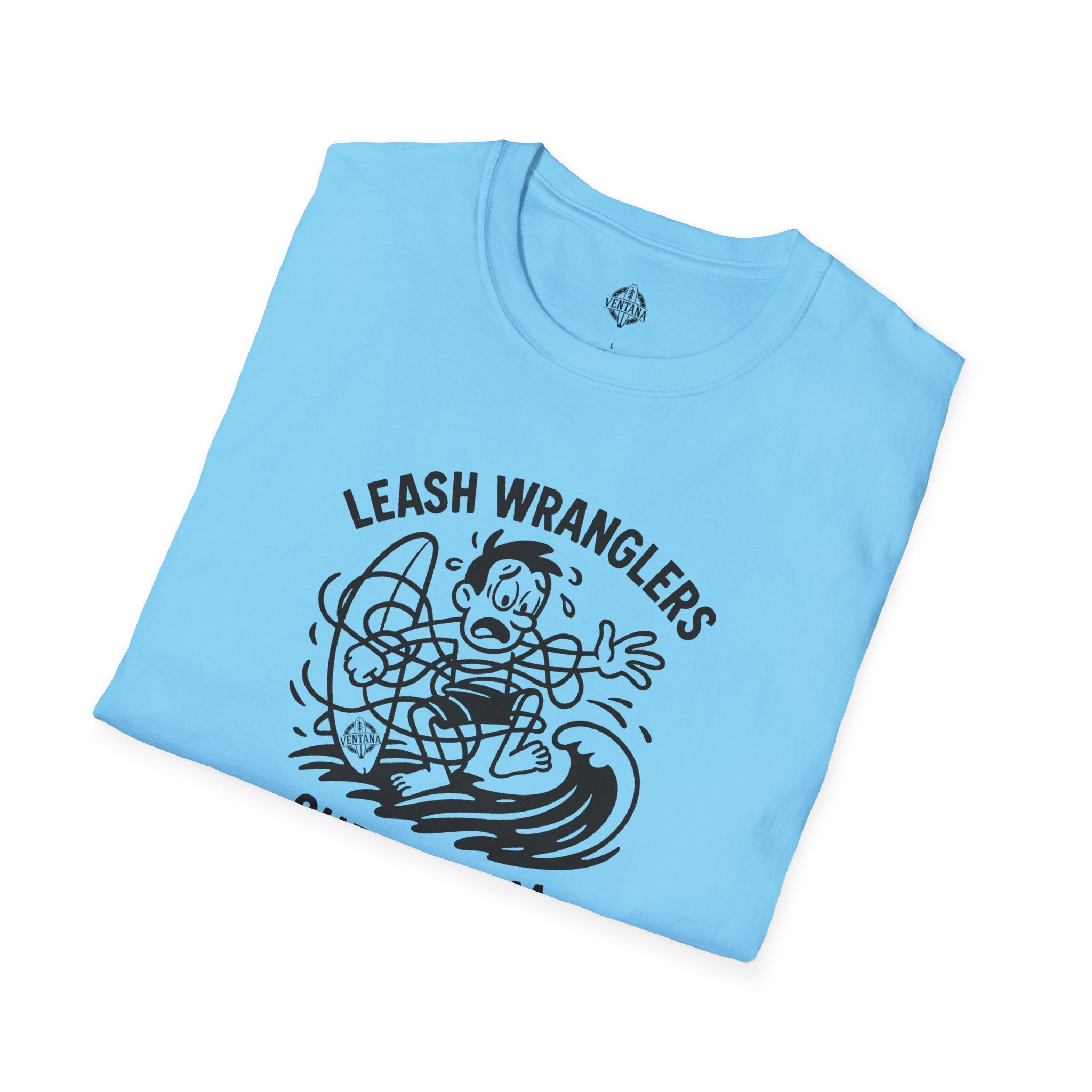 Leash Wranglers Surf Team Unisex - Soft Style U.S. Cotton T-Shirt