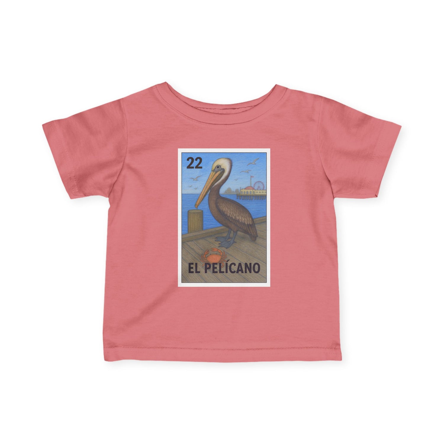 Pelican Lotería - Infant 100% Cotton T-Shirt (El Pelícano)