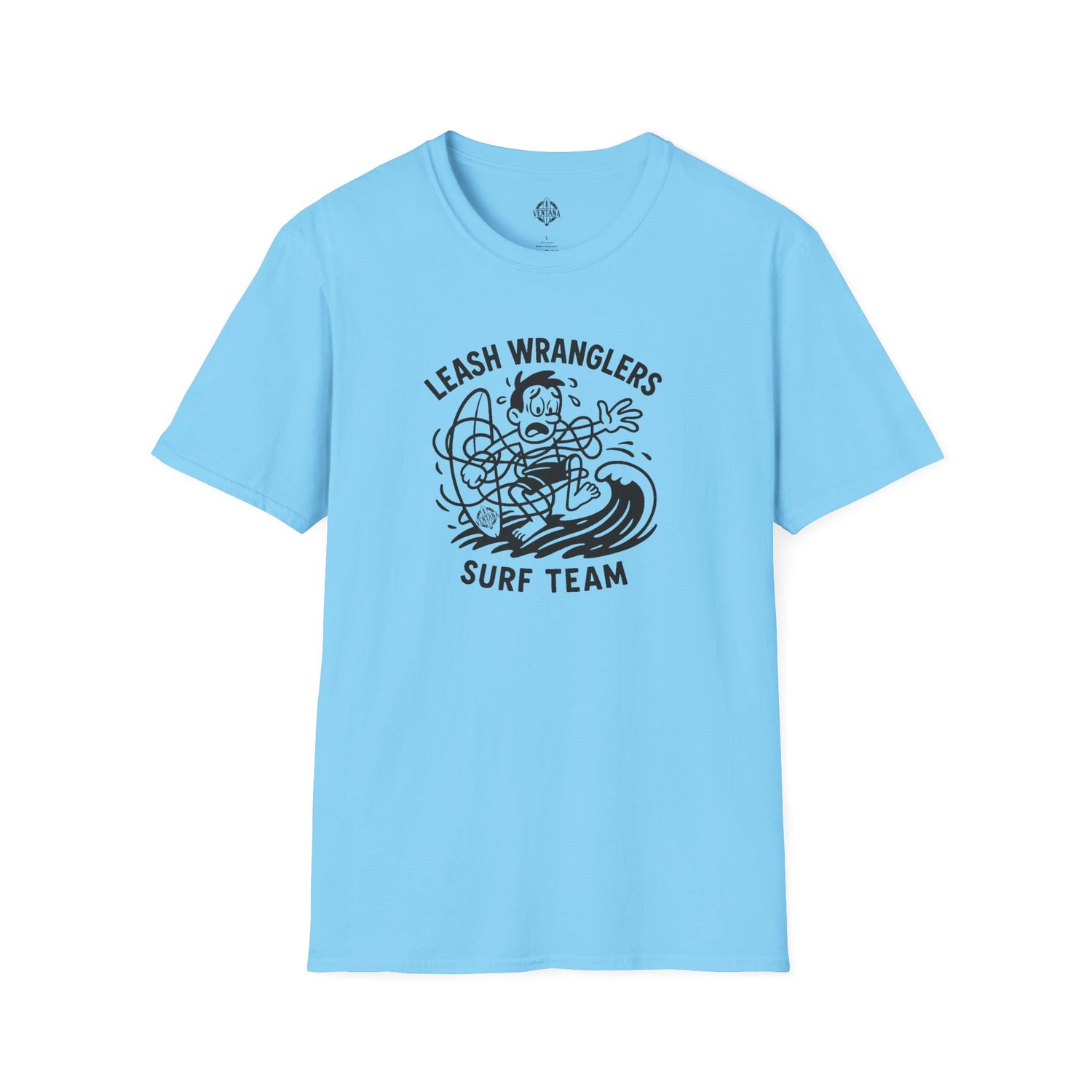 Leash Wranglers Surf Team Unisex - Soft Style U.S. Cotton T-Shirt