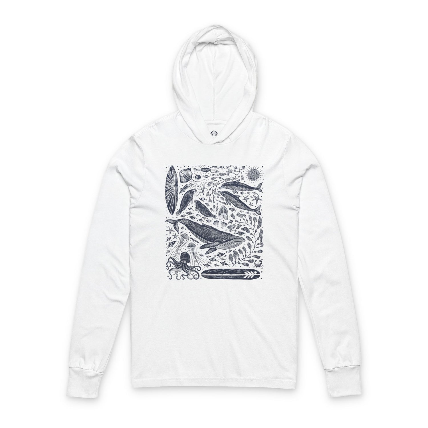 Ventana Marine Life by Lili Arnold Unisex - Cotton Hooded Long Sleeve Hooded T-Shirt