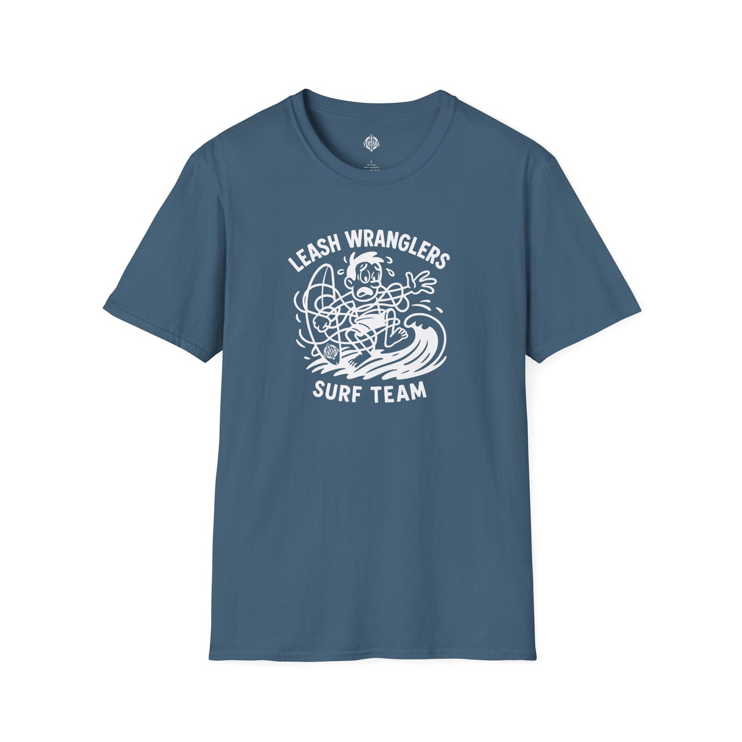 Leash Wranglers Surf Team Unisex - Soft Style U.S. Cotton T-Shirt