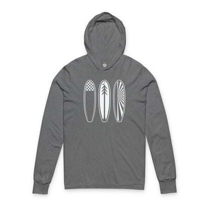 Ventana Three Board Unisex - Cotton Hooded Long Sleeve Hooded T-Shirt