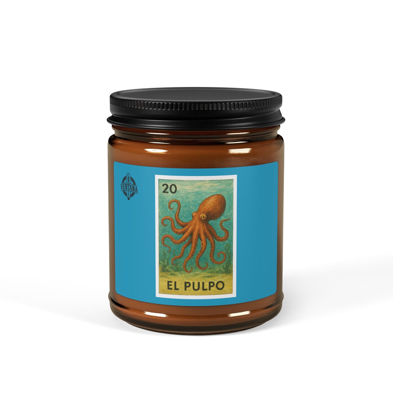 Octopus Lotería - Scented Soy Candle (El Pulpo)