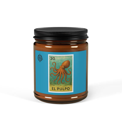 Octopus Lotería - Scented Soy Candle (El Pulpo)