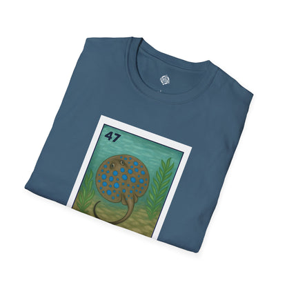 Stingray Lotería Unisex - Soft Style U.S. Cotton T-Shirt (La Raya Venenosa)