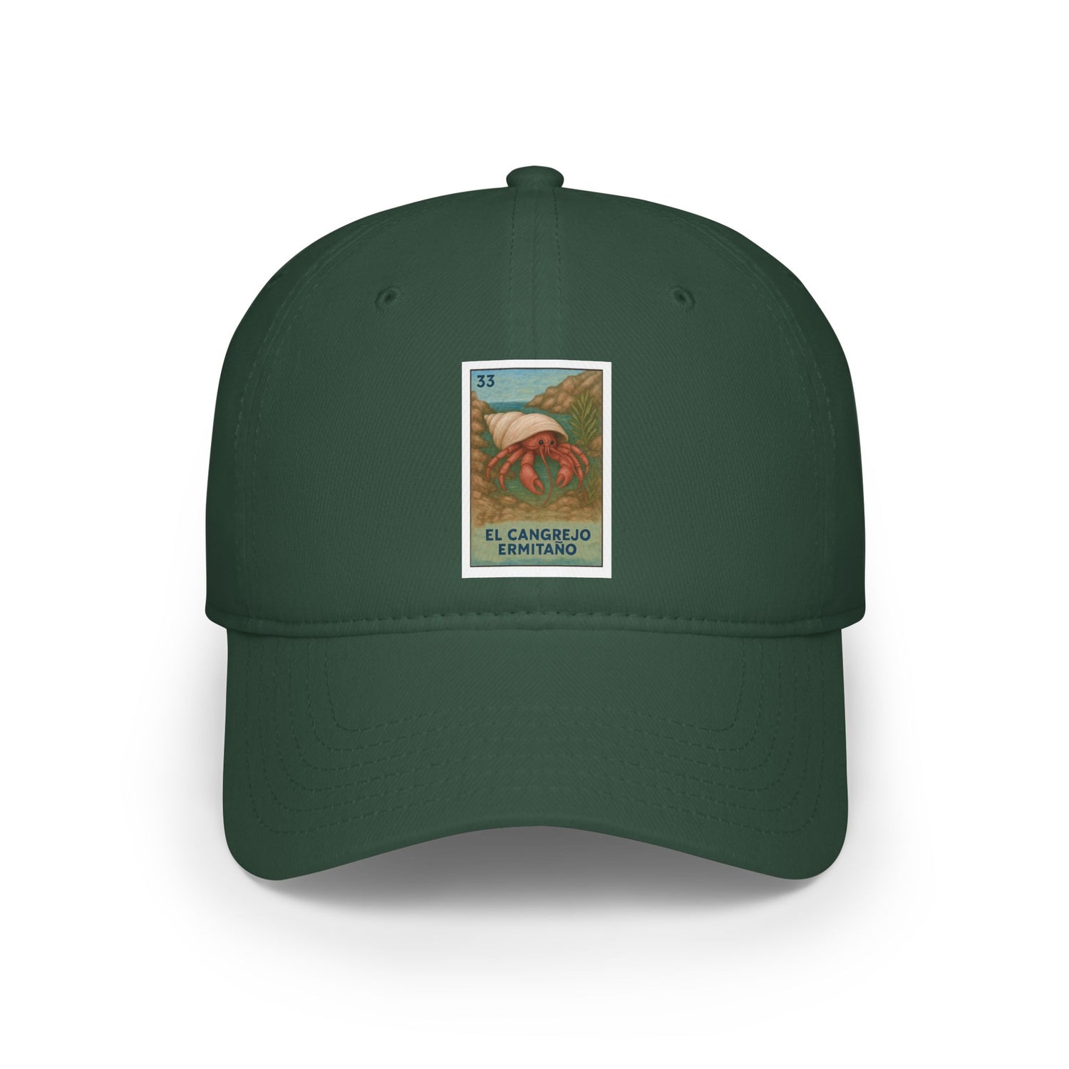 Hermit Crab Lotería Unisex - 100% Cotton Baseball Cap (El Cangrejo Ermitaño)