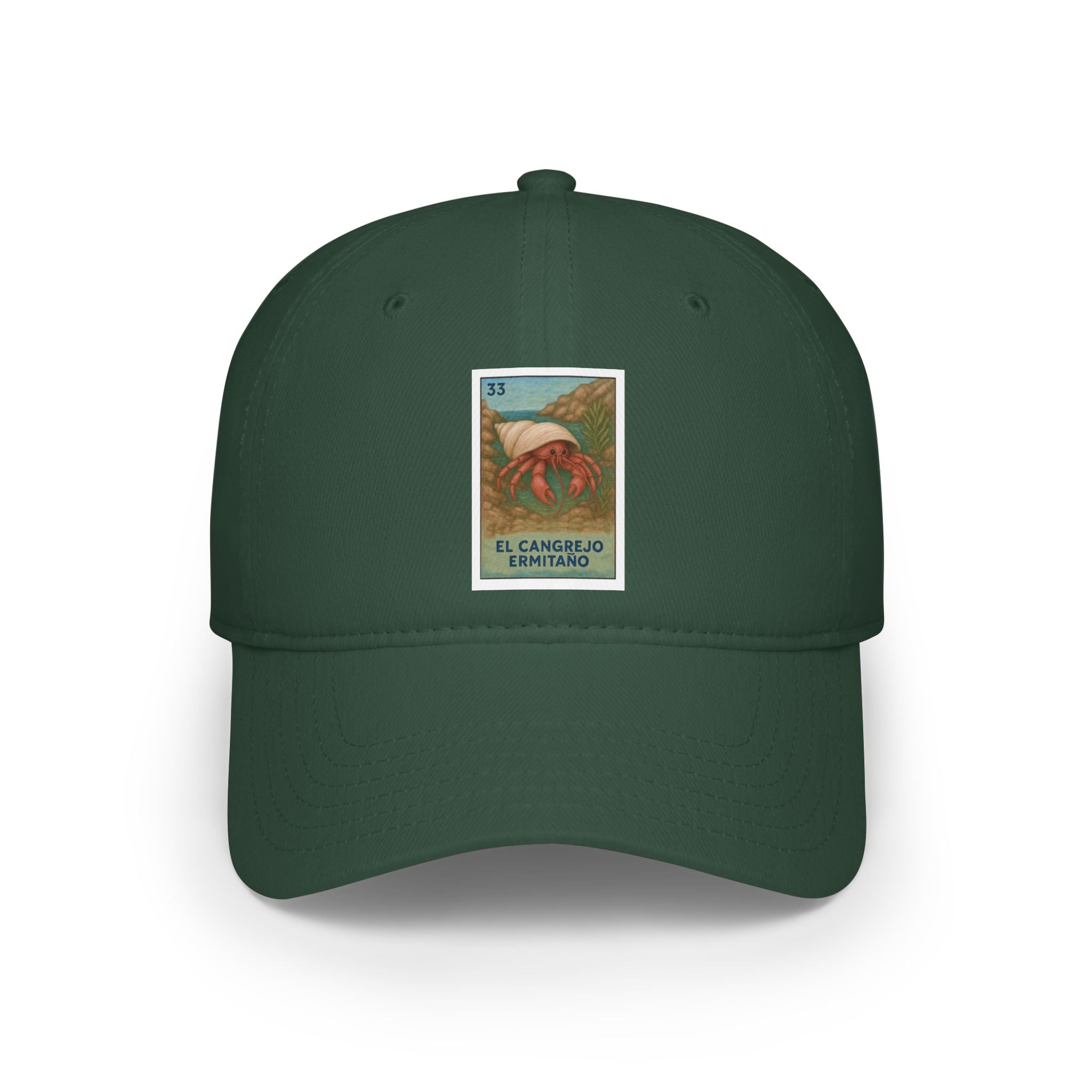 Hermit Crab Lotería Unisex - 100% Cotton Baseball Cap (El Cangrejo Ermitaño)