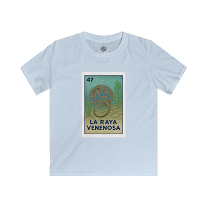 Stingray Lotería Kids - Soft Style U.S. Cotton T-Shirt (La Raya Venenosa)