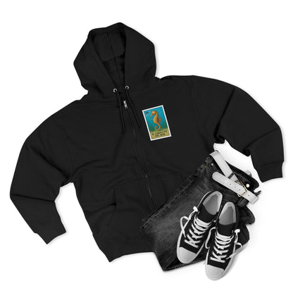 Seahorse Lotería Unisex - Zip Cotton Blend Fleece Hoodie (El Caballito del Mar)