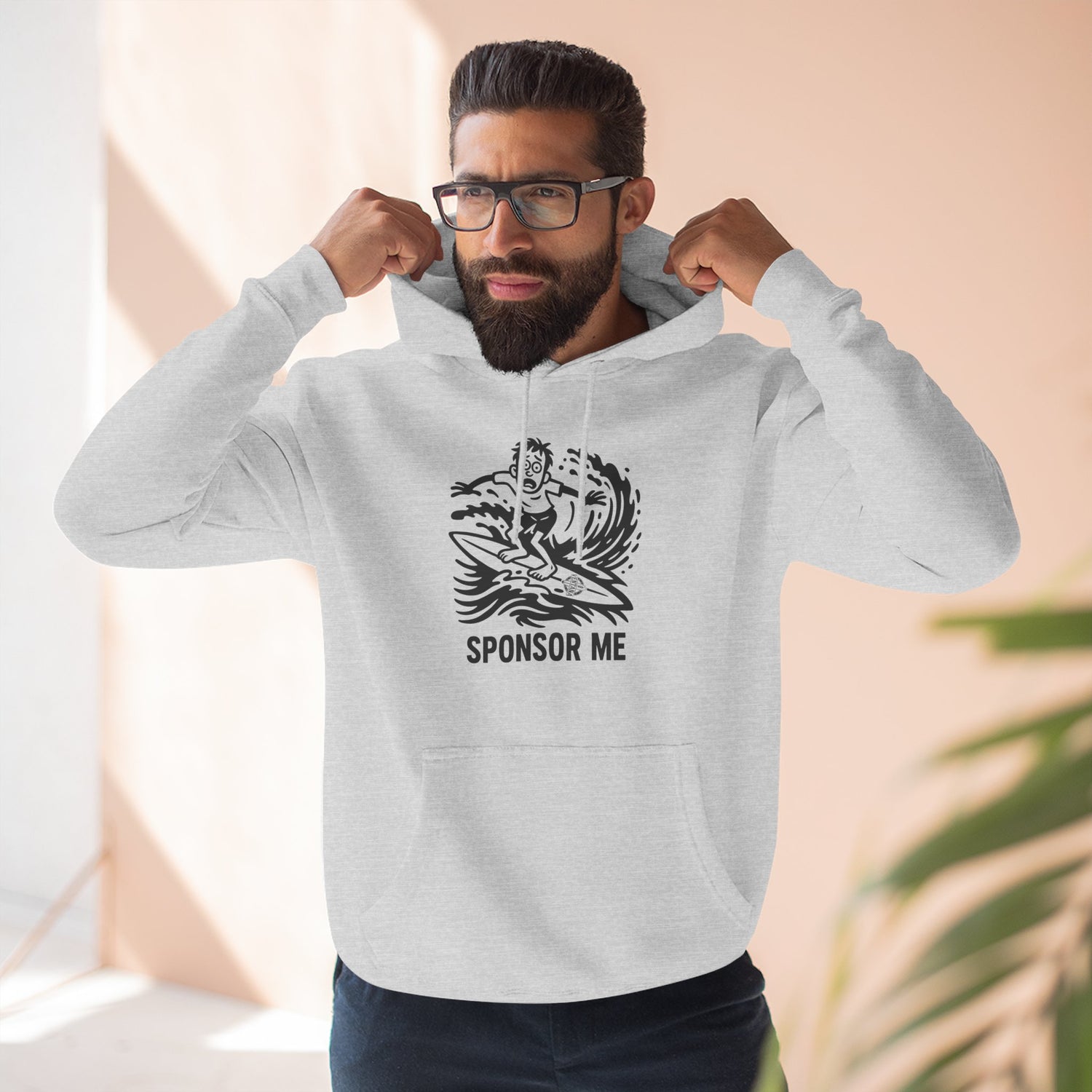 Sponsor Me Unisex - Pull-Over Cotton Blend Fleece Hoodie