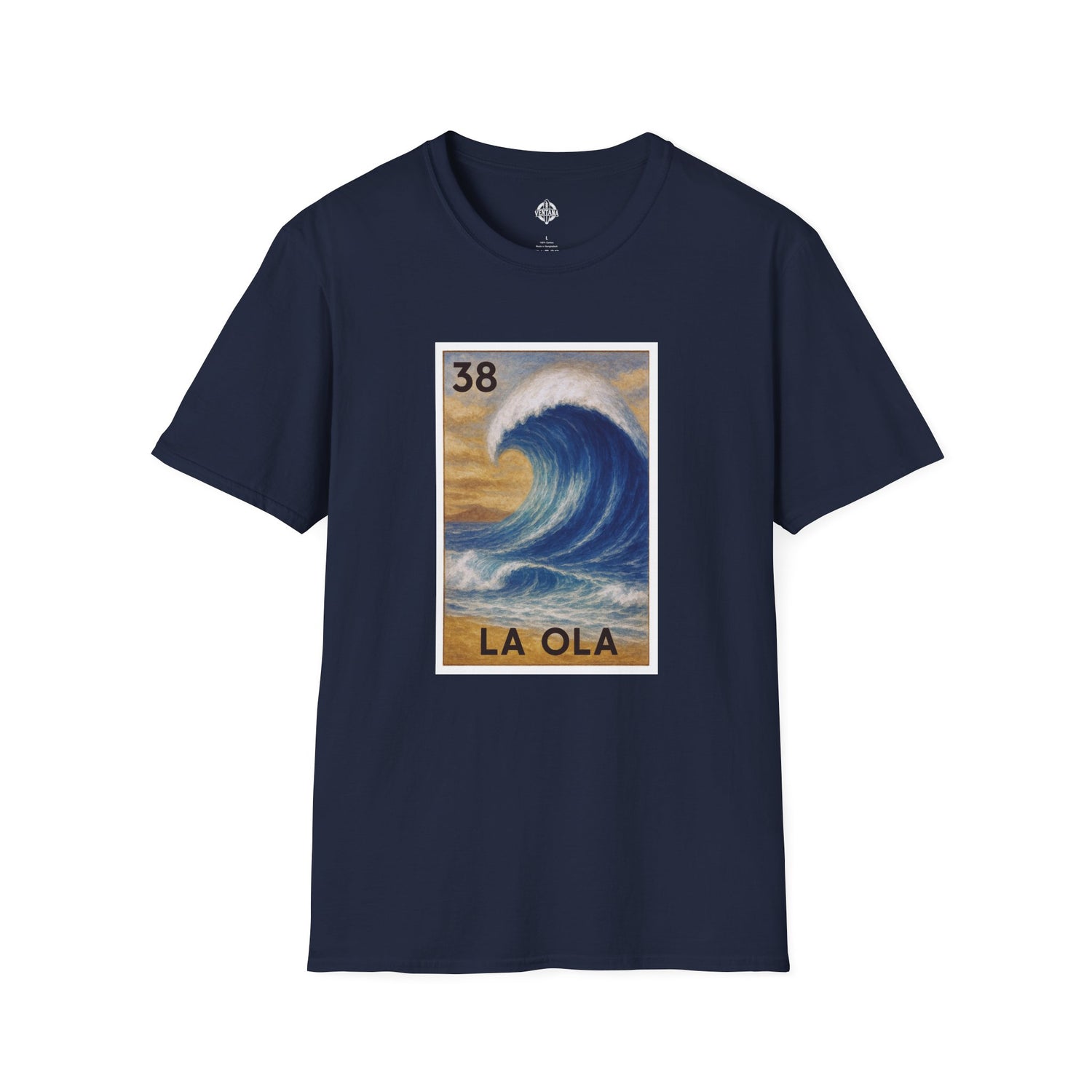 Wave Lotería Unisex - Soft Style U.S. Cotton T-Shirt (La Ola)