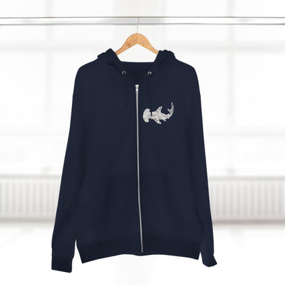 Ventangle Hammerhead Unisex - Zip Cotton Blend Fleece Hoodie