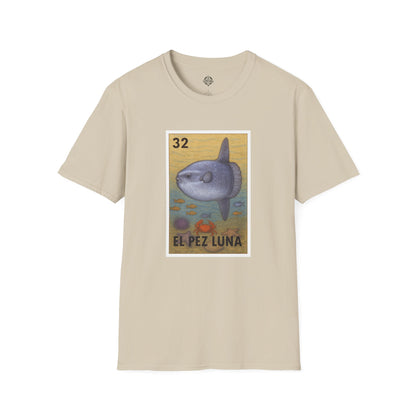 Sunfish Lotería Unisex - Soft Style U.S. Cotton T-Shirt (El Pez Luna)