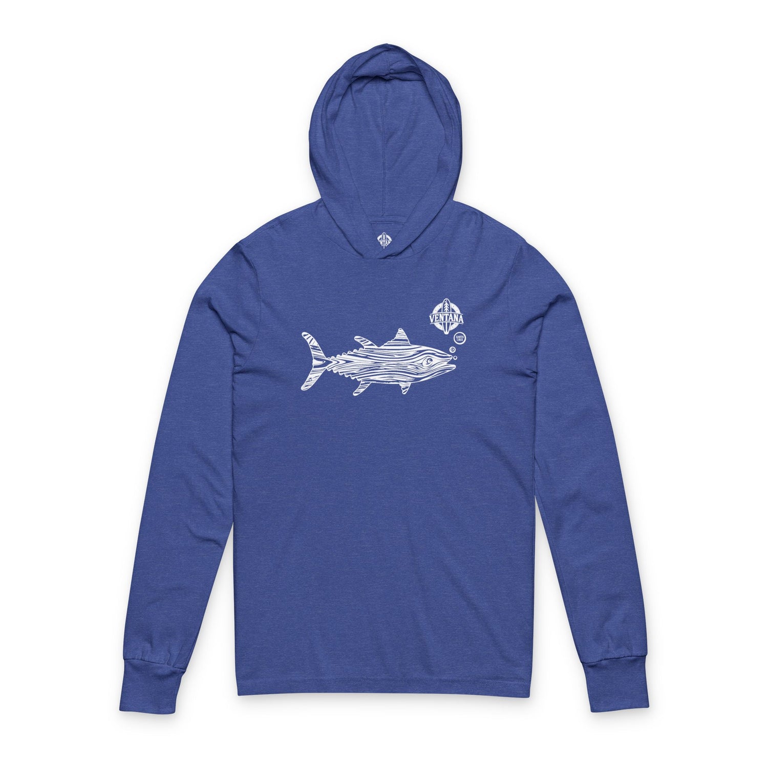 Ventana Wooden Tuna Unisex - Cotton Long Sleeve Hooded T-Shirt