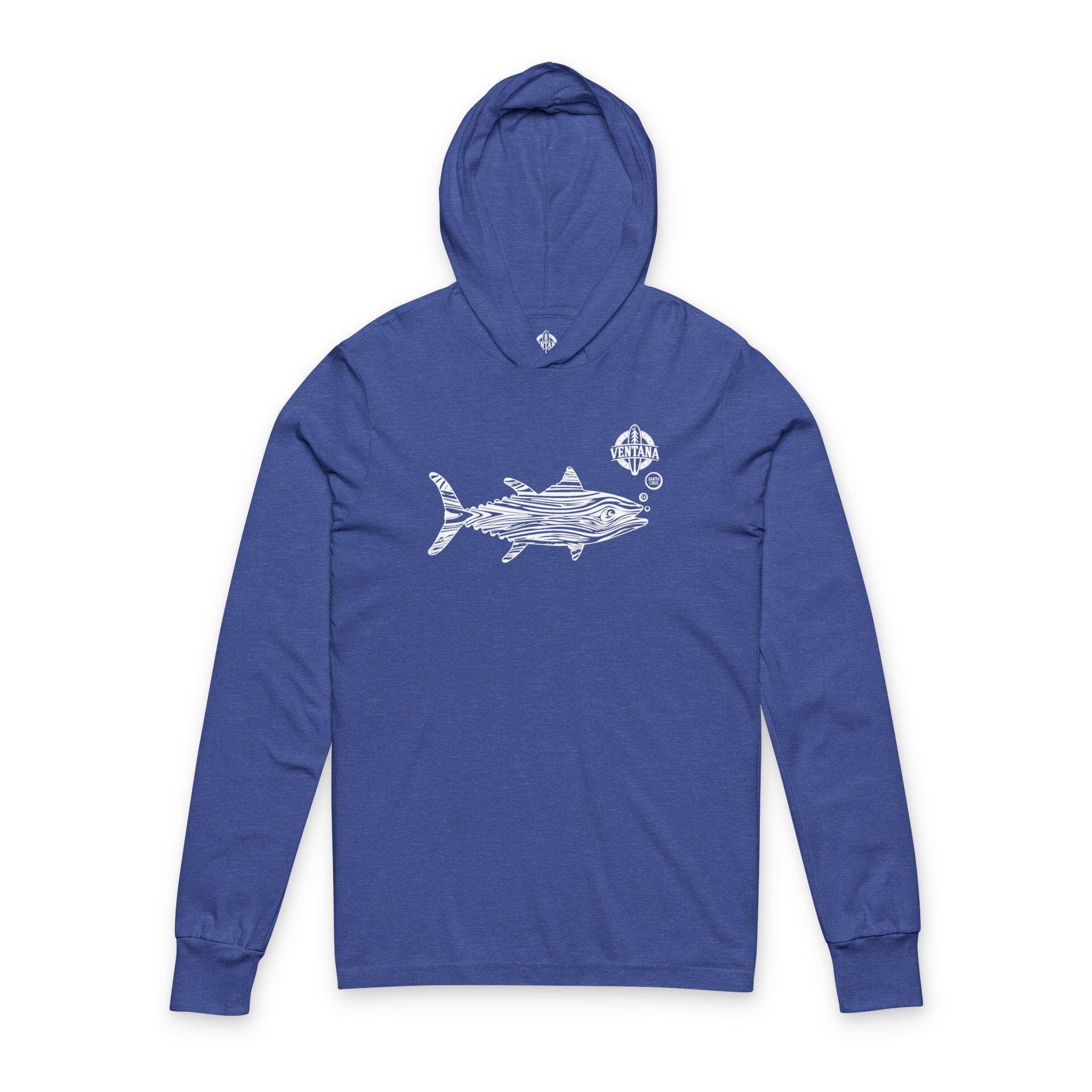 Ventana Wooden Tuna Unisex - Cotton Long Sleeve Hooded T-Shirt