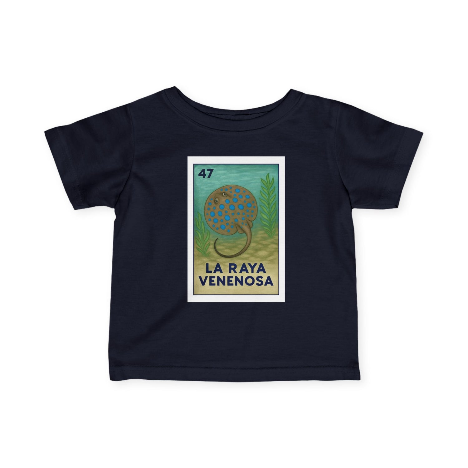 Stingray Lotería - Infant 100% Cotton T-Shirt (La Orca)