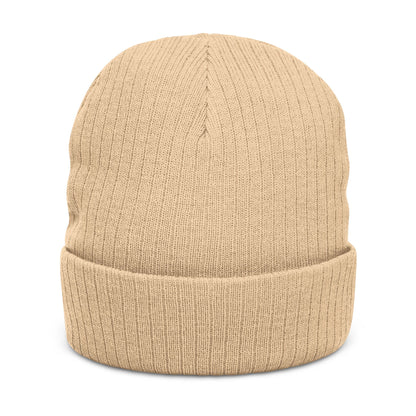 Aptos Junior High Surf Team - Embroidered Unisex Ribbed Knit Beanie with Recycled Polyester