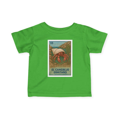 Hermit Crab Lotería - Infant 100% Cotton T-Shirt (El Cangrejo Ermitaño)