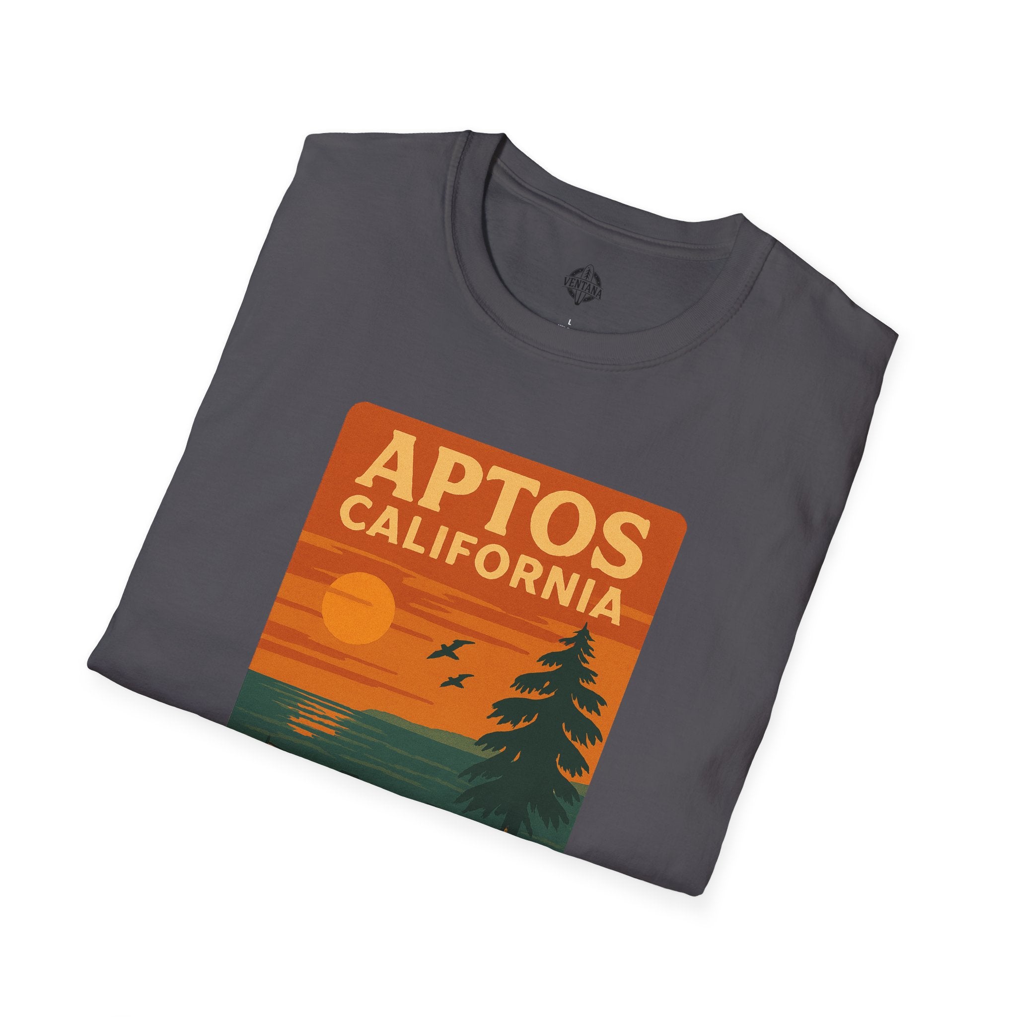 Aptos California Sunset Unisex - U.S. Cotton T-Shirt