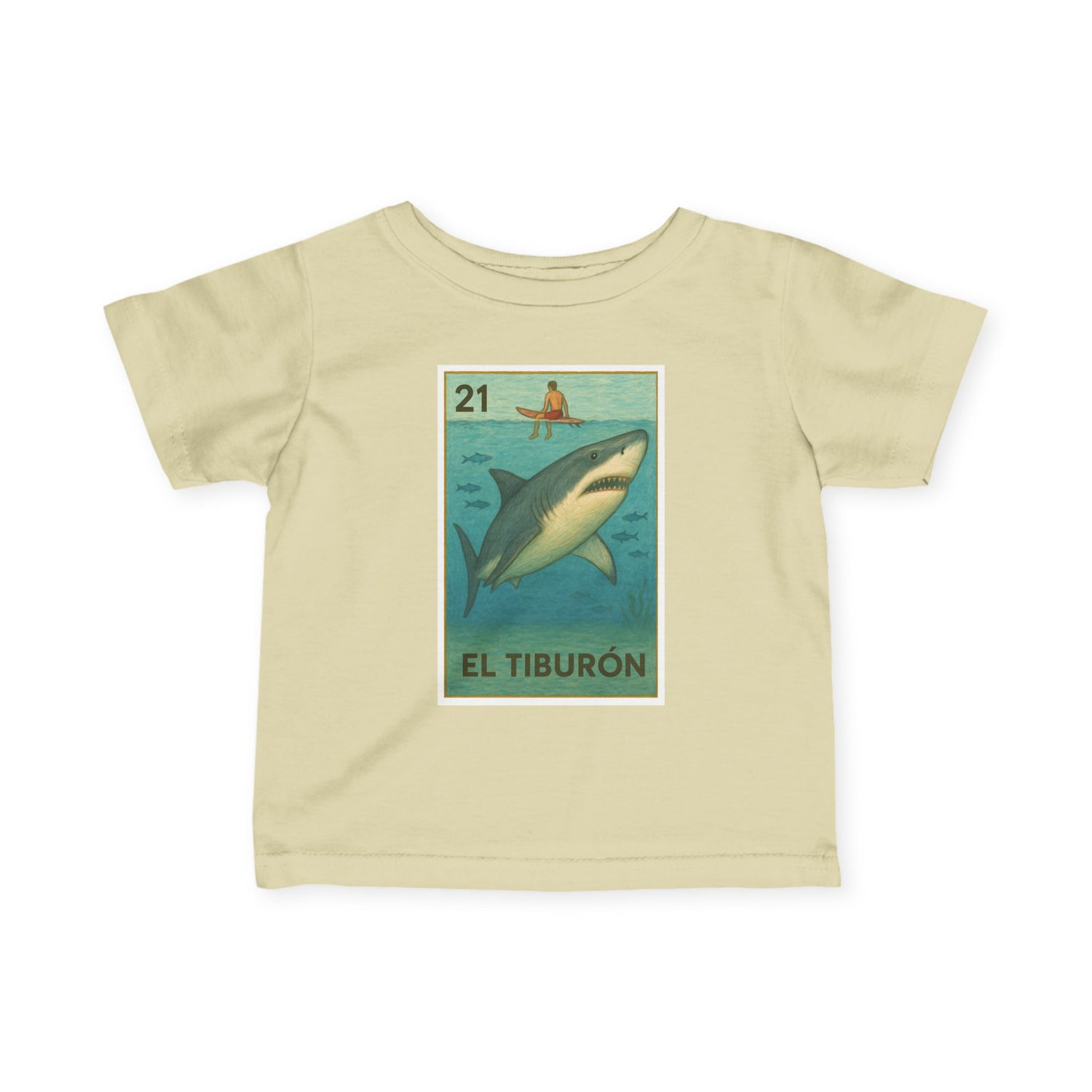Shark Lotería - Infant 100% Cotton T-Shirt (El Tiburón)