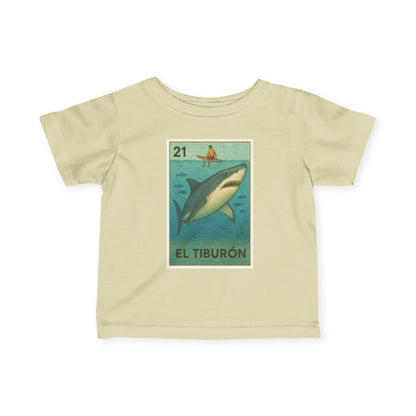 Shark Lotería - Infant 100% Cotton T-Shirt (El Tiburón)