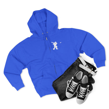 Ventana Sluggersquatch Unisex - Zip Cotton Blend Fleece Hoodie