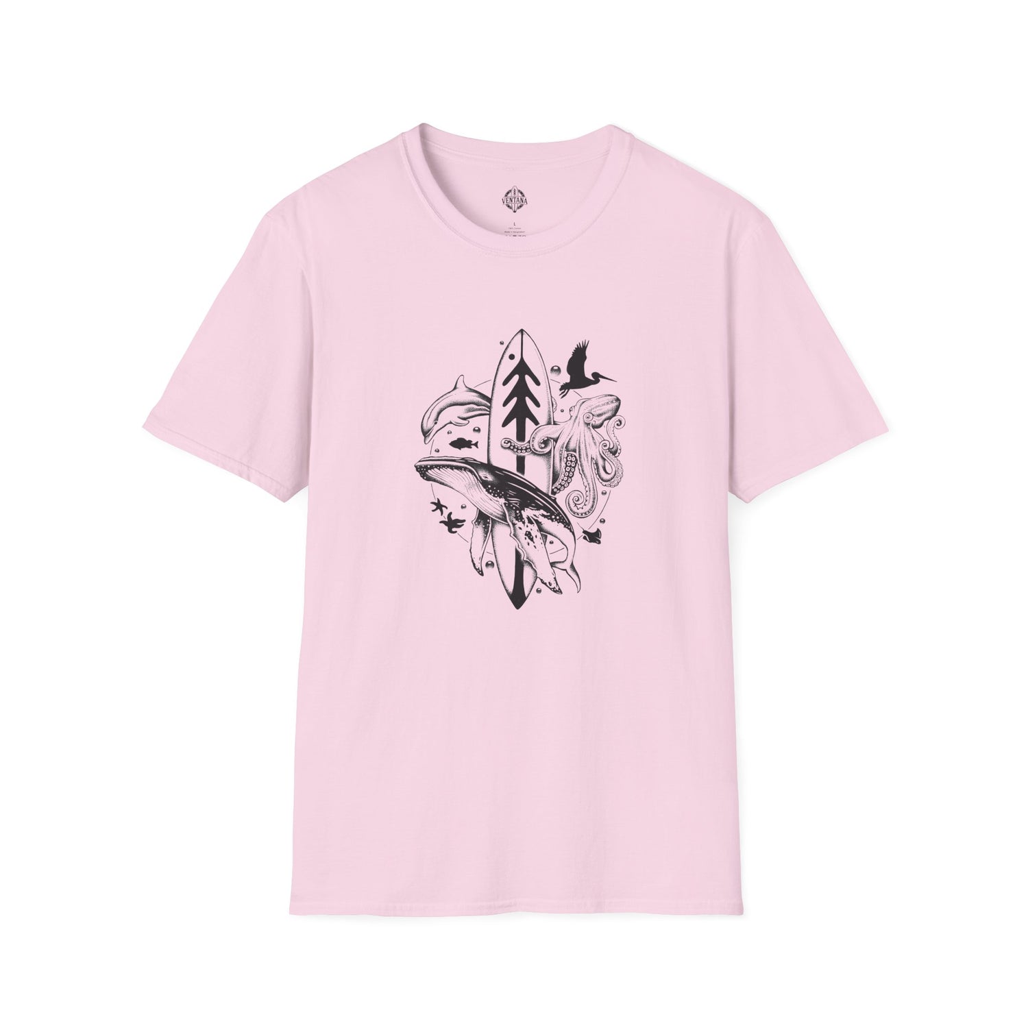 Ventana Monterey Bay by Thiago Bianchini Unisex - Soft Style U.S. Cotton T-Shirt